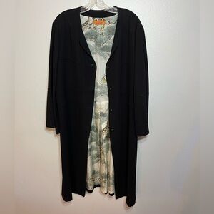 Harari Black Women's Coat Size L